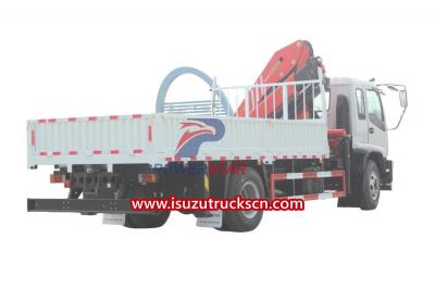 Isuzu self loader palfinger crane boom truck