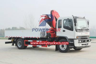 Isuzu self loader palfinger crane boom truck