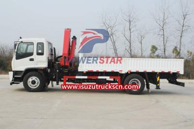 Isuzu self loader palfinger crane boom truck