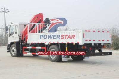 Isuzu self loader palfinger crane boom truck