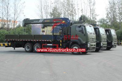 New used Military Isuzu Giga Truck Mounted 16tons Palfinger SPS40000 Telescopic Boom Cranes