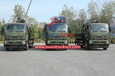 New used Military Isuzu Giga Truck Mounted 16tons Palfinger SPS40000 Telescopic Boom Cranes