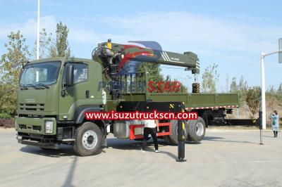New used Military Isuzu Giga Truck Mounted 16tons Palfinger SPS40000 Telescopic Boom Cranes