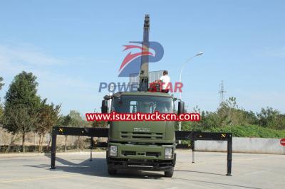 New used Military Isuzu Giga Truck Mounted 16tons Palfinger SPS40000 Telescopic Boom Cranes