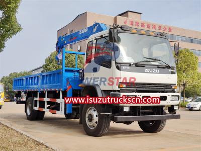 ISUZU FVR truck mounted telescopic boom crane XCMG