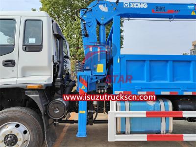 ISUZU FVR truck mounted telescopic boom crane XCMG