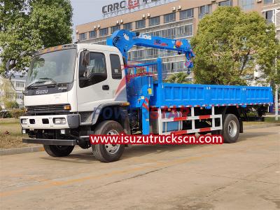 ISUZU FVR truck mounted telescopic boom crane XCMG