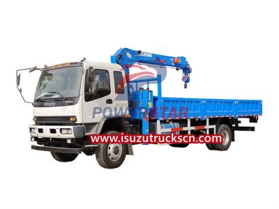 ISUZU FVR truck mounted telescopic boom crane XCMG