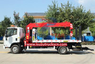 ISUZU recovery truck mounted boom crane export Grenada