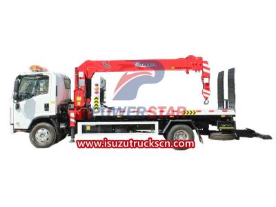 ISUZU recovery truck mounted boom crane export Grenada