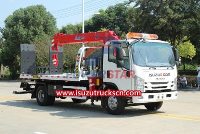 ISUZU recovery truck mounted boom crane export Grenada