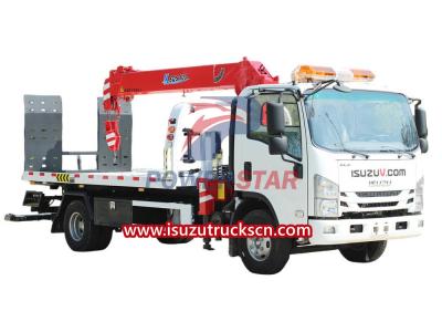 ISUZU recovery truck mounted boom crane export Grenada