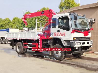 Isuzu 4x4 All Wheel Drive Boom Crane Truck