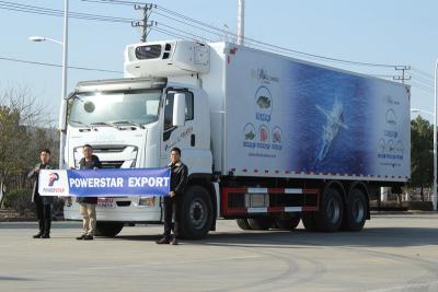 ISUZU GIGA freezer van with Carrier refrigeration unit