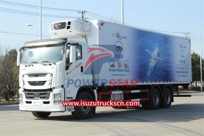 ISUZU GIGA freezer van with Carrier refrigeration unit