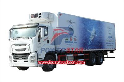 ISUZU GIGA freezer van with Carrier refrigeration unit