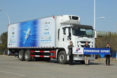 ISUZU GIGA freezer van with Carrier refrigeration unit