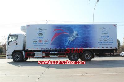 ISUZU GIGA freezer van with Carrier refrigeration unit
