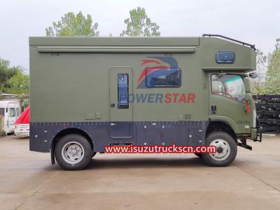 Isuzu Camper Truck Bed Camper RV Caravan with toilet and kitchen for sale