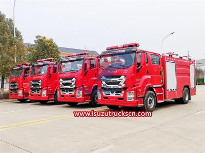 ISUZU GIGA 6 wheeler foam fire truck