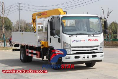 ISUZU RHD truck mounted crane 4 ton