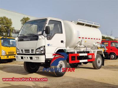 ISUZU 4000L 4×4 vacuum tank truck with 4 wheeler