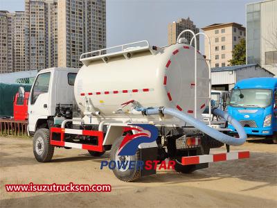 ISUZU 4000L 4×4 vacuum tank truck with 4 wheeler