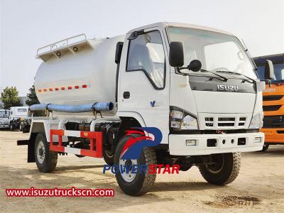 ISUZU 4000L 4×4 vacuum tank truck with 4 wheeler