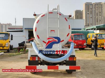 ISUZU 4000L 4×4 vacuum tank truck with 4 wheeler