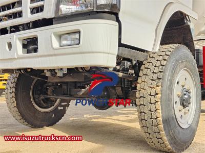 ISUZU 4000L 4×4 vacuum tank truck with 4 wheeler