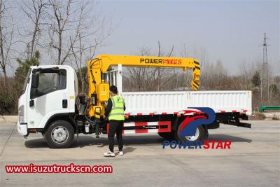 ISUZU RHD truck mounted crane 4 ton