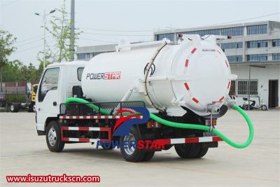 Isuzu NKR vacuum tanker truck
