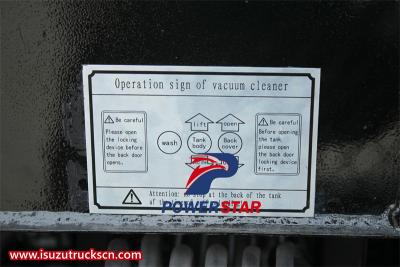 Isuzu NKR vacuum tanker truck