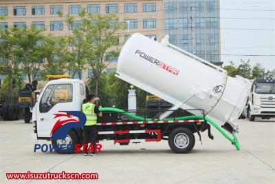 Isuzu NKR vacuum tanker truck
