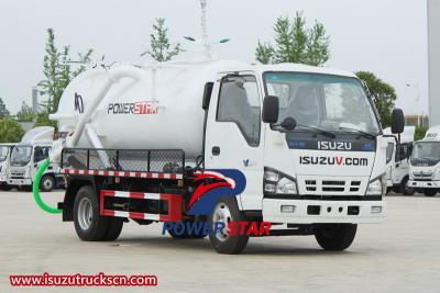 Isuzu NKR vacuum tanker truck