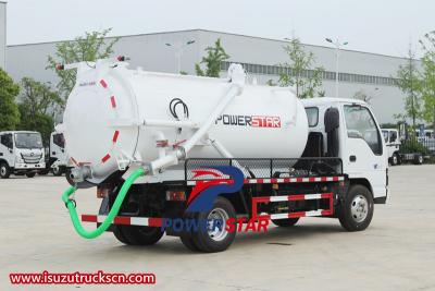 Isuzu NKR vacuum tanker truck