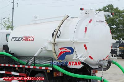 Isuzu NKR vacuum tanker truck