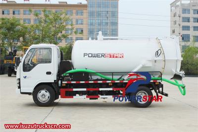 Isuzu NKR vacuum tanker truck
