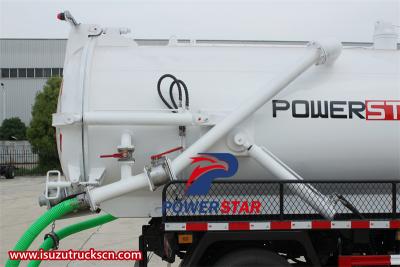 Isuzu NKR vacuum tanker truck