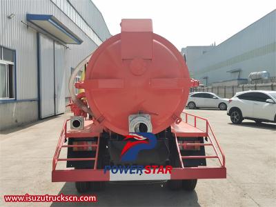 Isuzu 100P sewage vacuum pump truck