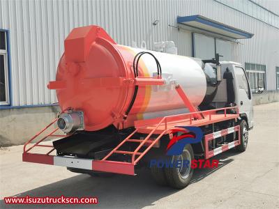 Isuzu 100P sewage vacuum pump truck