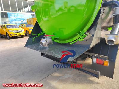 Isuzu 7 cbm vacuum tanker truck