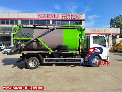 Isuzu 7 cbm vacuum tanker truck