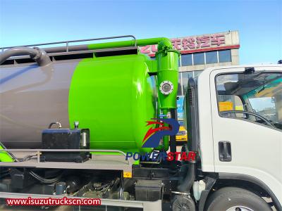 Isuzu 7 cbm vacuum tanker truck