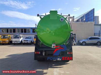 Isuzu 7 cbm vacuum tanker truck