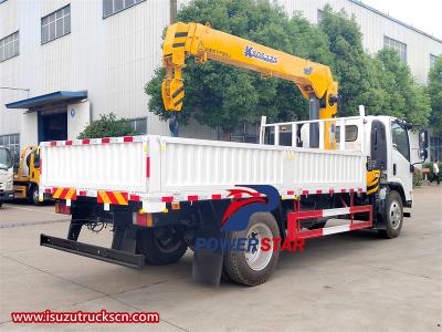 Philippine Isuzu ELF 4 ton lorry crane truck