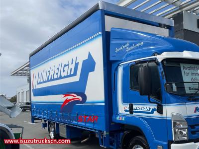 Isuzu dry freight transport truck