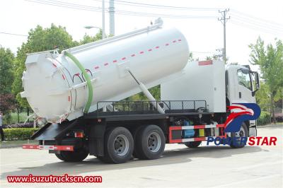 Philippine Isuzu GIGA 6x4 sewer vacuum truck