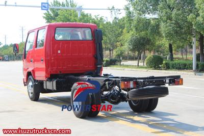 Isuzu ELF 100P double cabin light truck chassis