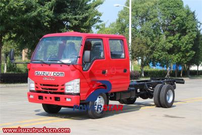 Isuzu ELF 100P double cabin light truck chassis